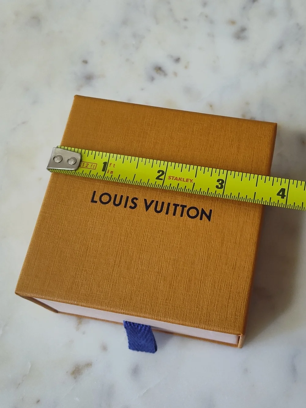 LOUIS VUITTON Small Drawer Gift Box Ribbon Pull Luxury Presentation Box EUC